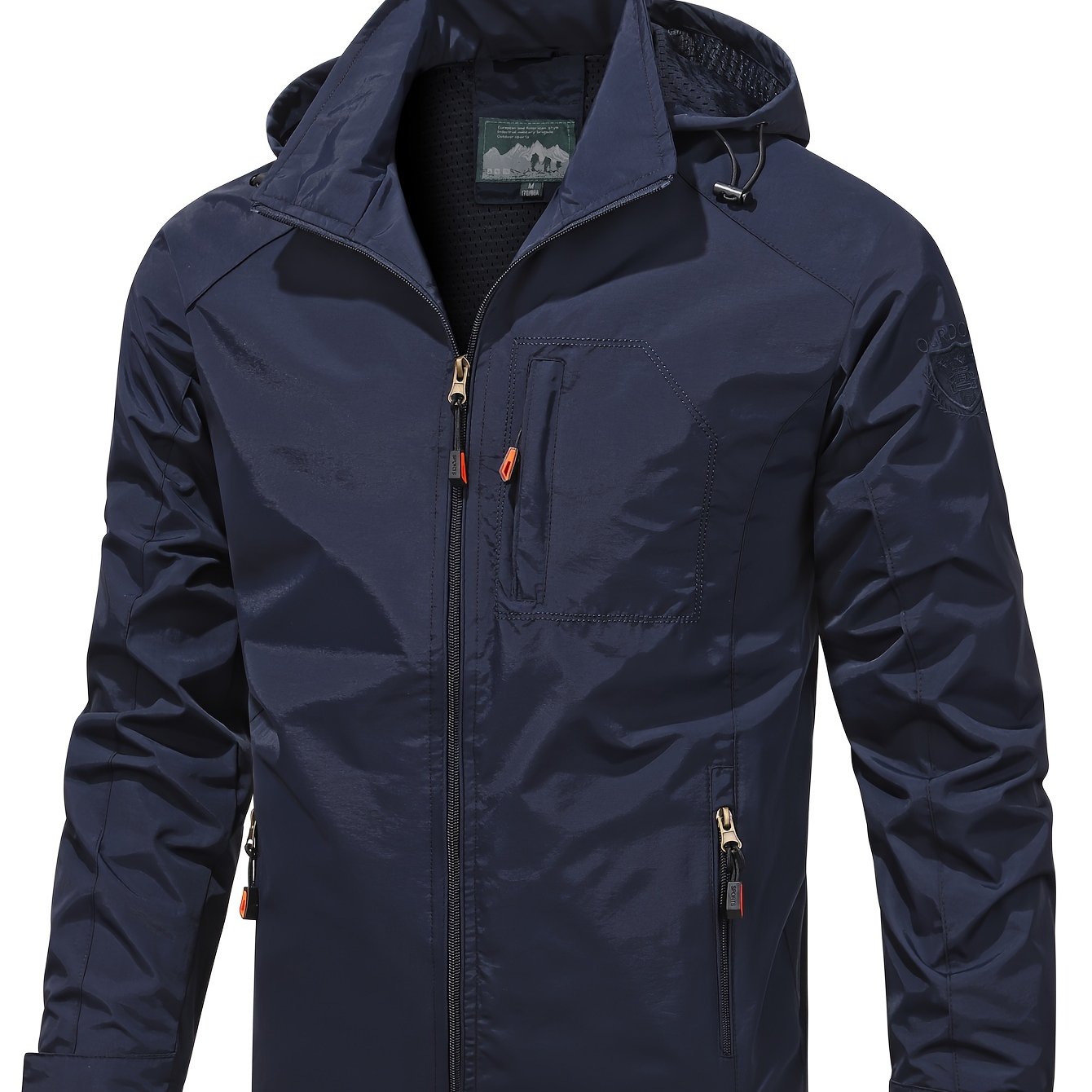 Men's Lightweight Jacket Packable Running Jacket Coat Stand Collar Bomber Jacket