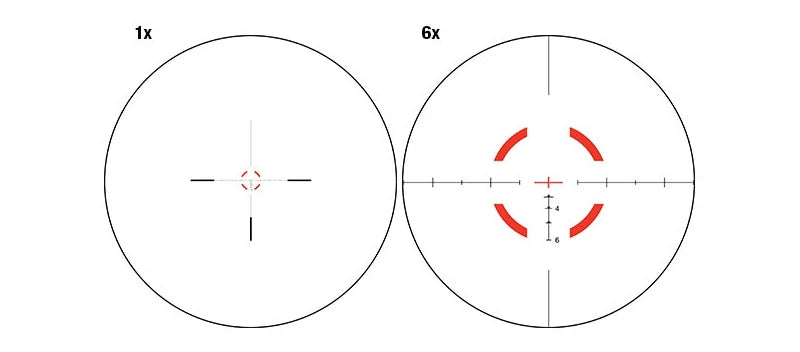 Tactical hunting First Focal 1-6X24 Cross Concentric Rifle Hunting Riflescope Tactical Optical Sight gz40340