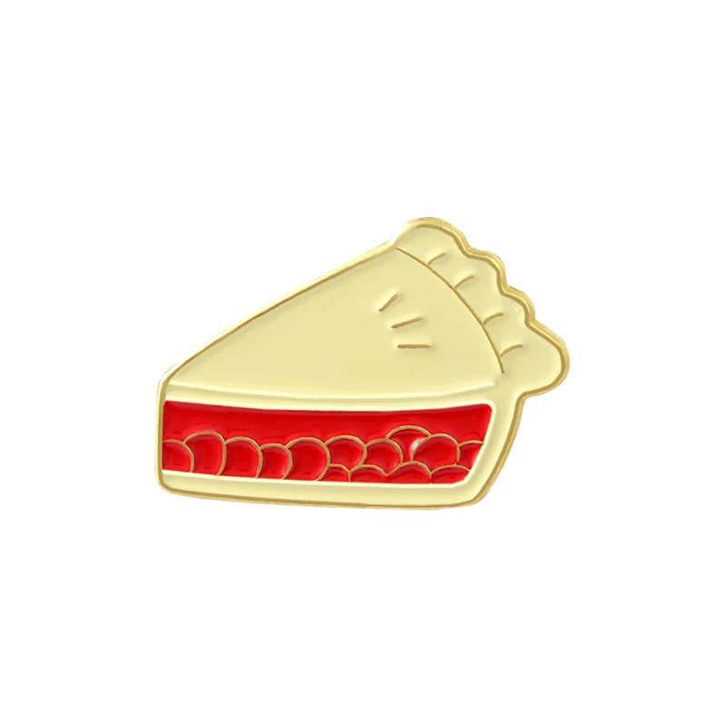 pins Wholesale Pizza Enamel Pin Coffee Brooches Food Badges Beer Milk Cake Cow Jewelry Hat Bag Accessories Women Girl Jewelry