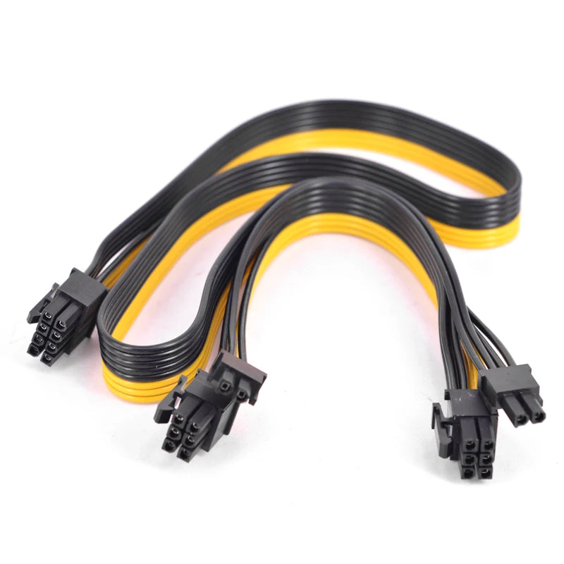 PCI-e 8Pin to 2 Port 6+2 Pin Power Supply Cable PCI express Graphics Card 6+2pin Male to 8 Pin Male For Silverstone Modular PSU