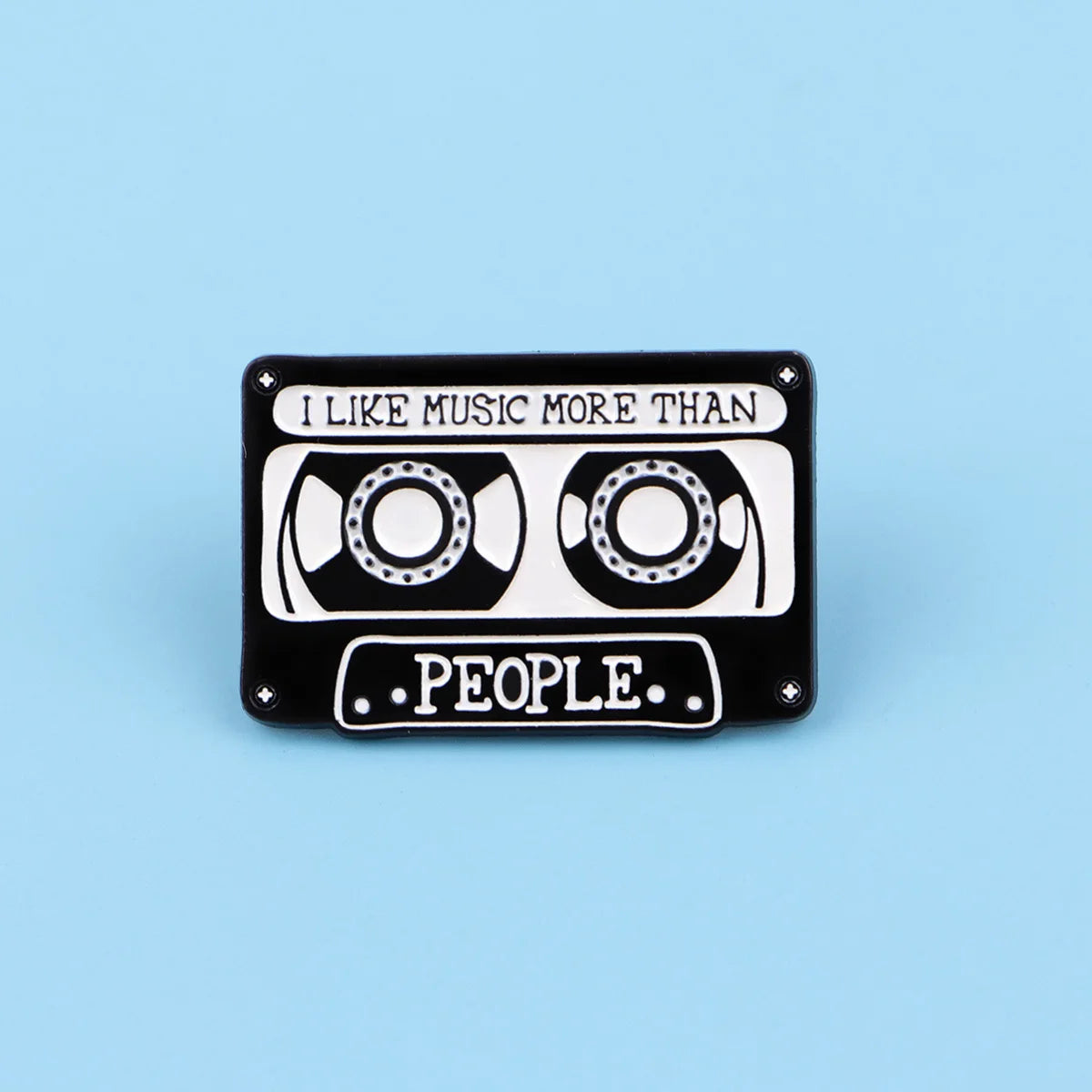 "I LIKE MUSIC" Enamel Pin Brooch Pines Lapel Pins Badge on Backpack Clothing Accessories Vintage Jewelry Music Enthusiasts Gifts