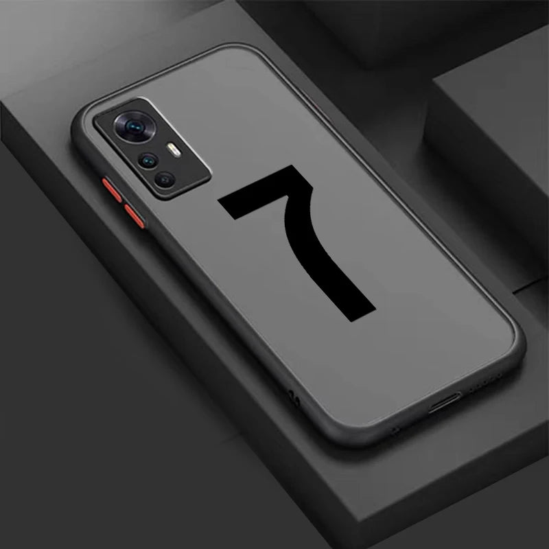 Football Stars No.7 Cool Art Frosted Translucent For Xiaomi Mi 13 12 12T 11T 11 11i 10T 10 9T Pro Lite Ultra 5G TPU Phone Case