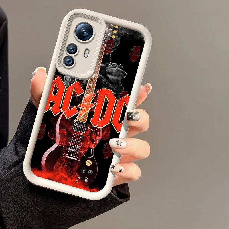 Rock Band A-Ac Music D-Dc Phone Case For Xiaomi 11 12 13 Lite 12T 13T 14T Pro Redmi A1 A2 Plus A3 9A 9C 9T 10C 12C 13C 5G 14C