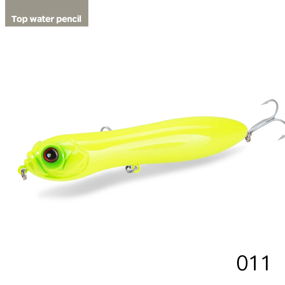 HuntHouse Trairao topwater lure Pencil lure long casting fishing for Bass Pike lure Crazy surface darter sound loud