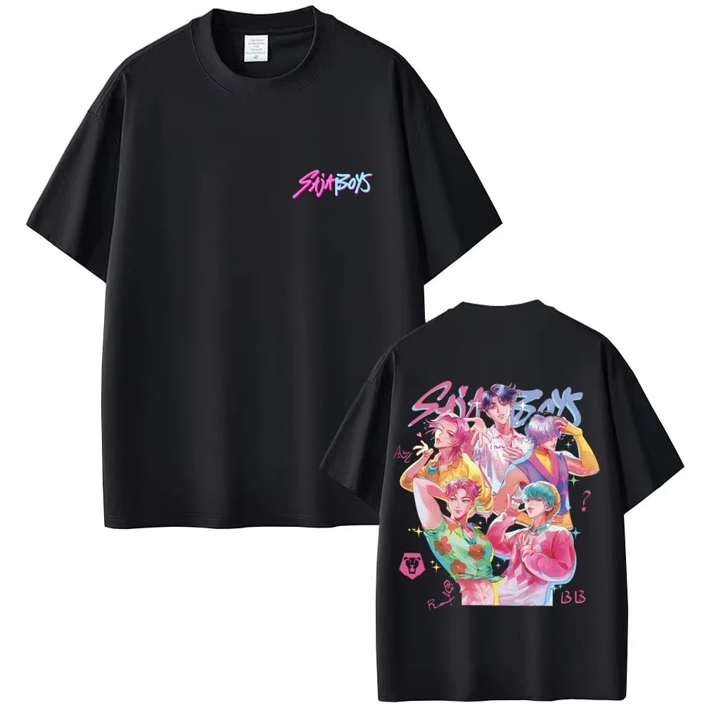 Movie KPop Demon Hunters T-shirt Rumi Mira Zoey T Shirts Saja Boys Tshirt Derpy Tiger T-shirts Men Women Fashion Casual T Shirt