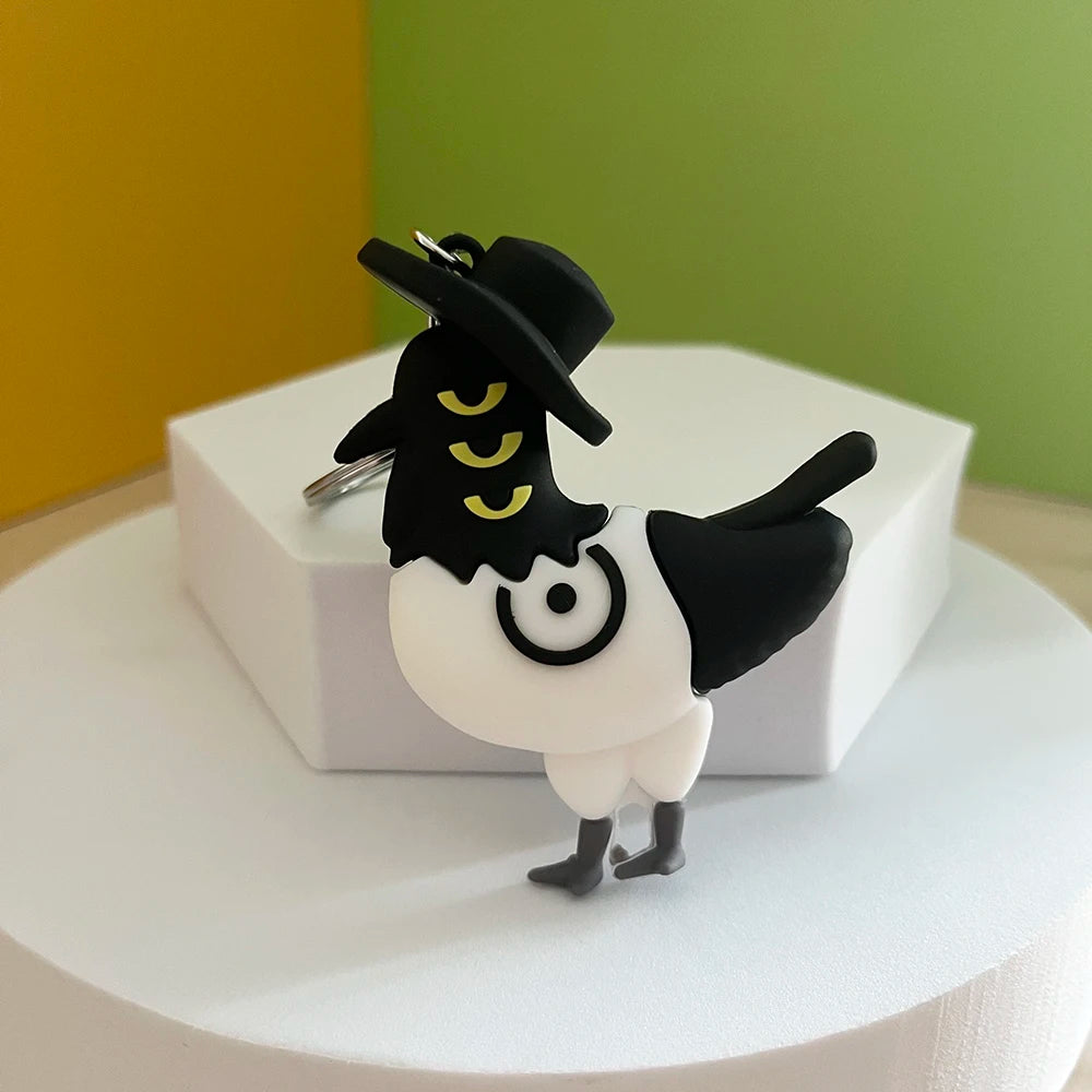 Anime Kawaii KPop Demon Hunters PVC Doll Keychain Cute Cartoon Keyring Bag Pendant Fashion Jewelry Accessory for Kids Gift