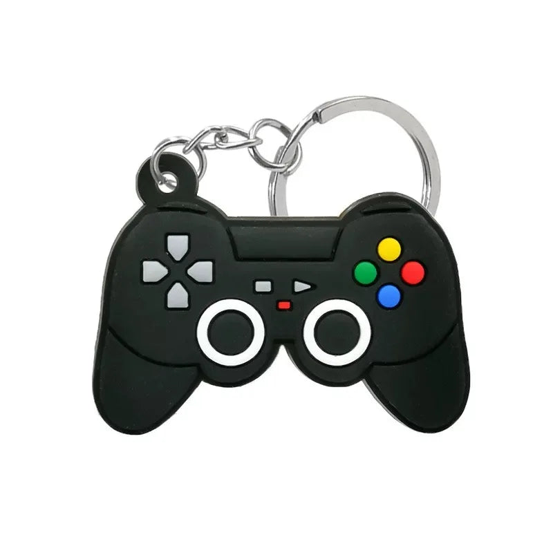 1PCS PVC Game Machine Keychain & Keyring Cute Gamepad Joystick Key Chain PS4 Game Console Jewelry Bag Car Hanging Accessories