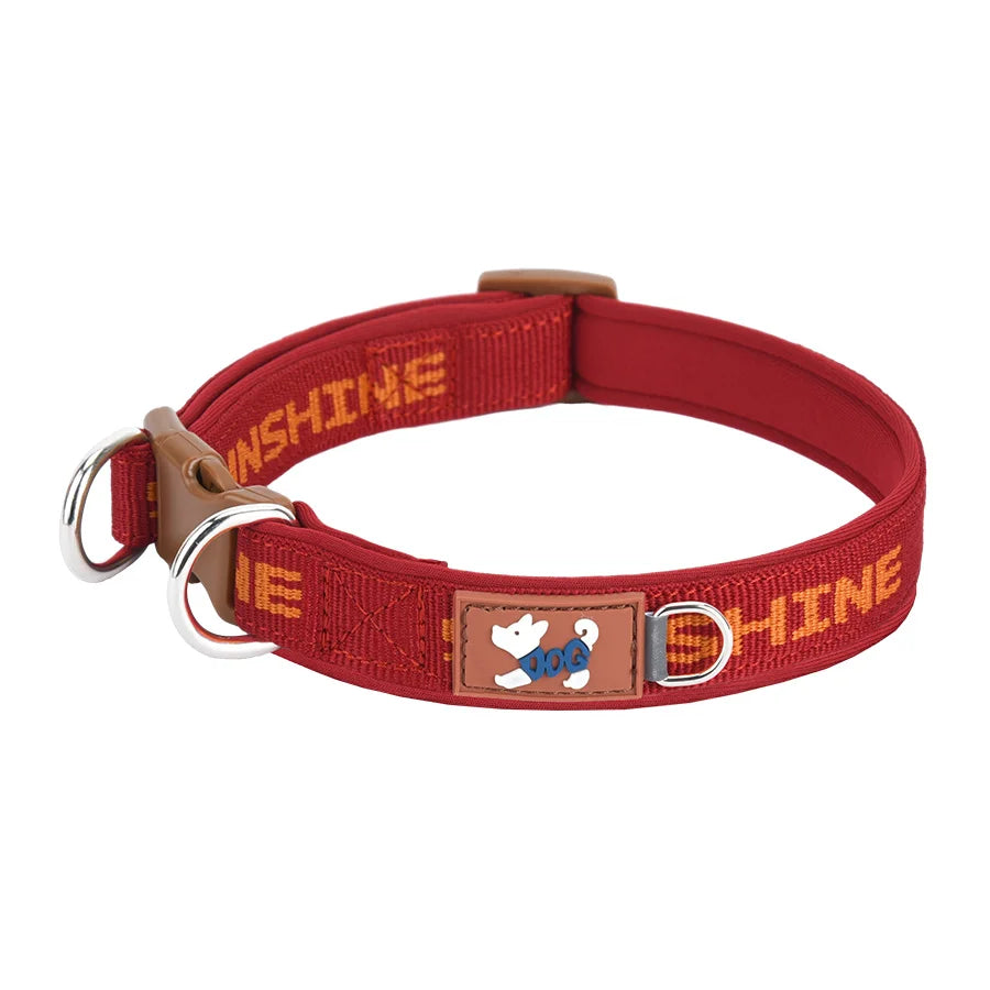 CP570--Pet dog adjustable collar,Two metal D-ring and durable buckle,Colorful prints,Suitable for large, medium, and small dogs.
