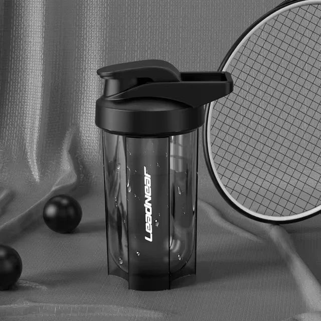 Portable Protein Shaker 500ml Fitness Bottle with Wire Whisk Ball for Fitness Enthusiasts Athletes Very For Outdoor Gym