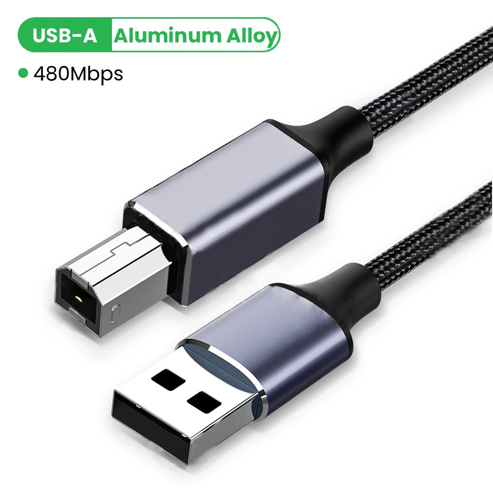 Type C to USB B 3.0 Data Cable USB C Male to USB B Male Adapte Cable For Docking Station External Hard Drivers Scanner Printer