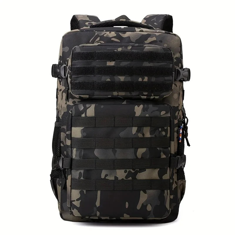 Tactical Backpacks Men's Camouflage Backpack, Hiking And Camping Backpack, LargeCapacity Multi-layer Outdoor Sports Backpack