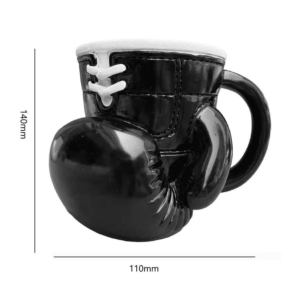 Newest Boxing Glove Mug Sport Themed Coffee Cup Funny Drinkware Kitchen Desktop Container with Handle Creative Home Gifts