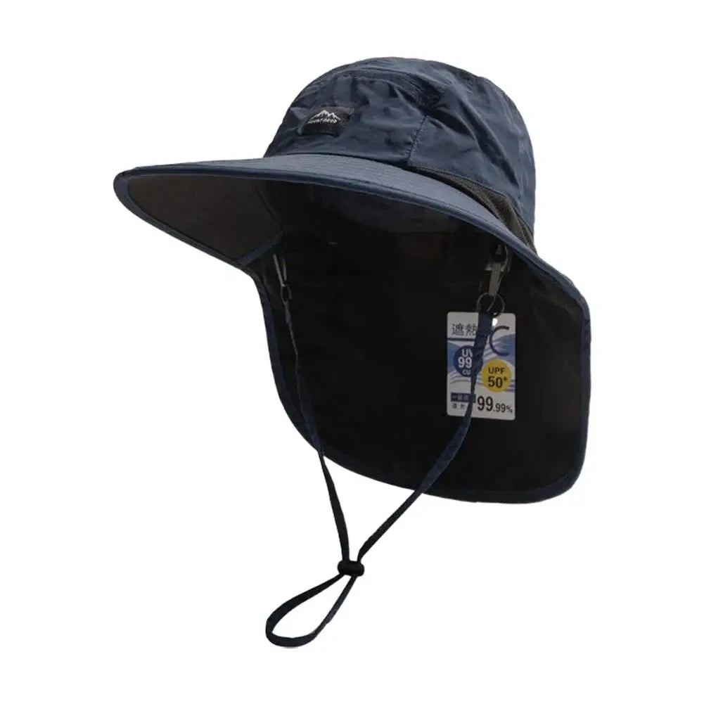 Hot sale! Unisex autumn fisherman's hat Waterproof & Quick-drying W/neck-protecting anti-UV for Fishing Hiking Camping Outdoor