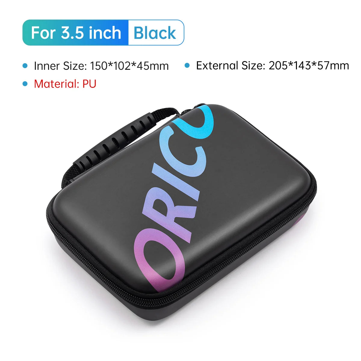 ORICO 2.5'' 3.5'' HDD Case Storage Bag for External Hard Drive Case/ M.2 Hard Disk Case /Earphone/U Disk Large Capacity Storage