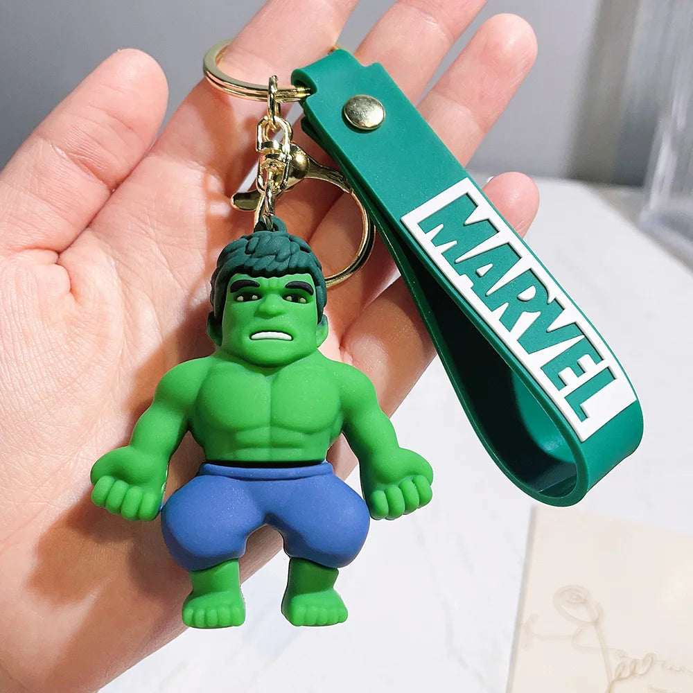 MINISO Avengers Marvel Key Chains Superheroes Iron Man Captain America Car Key Decor Keychains Backpack Pendants Accessories