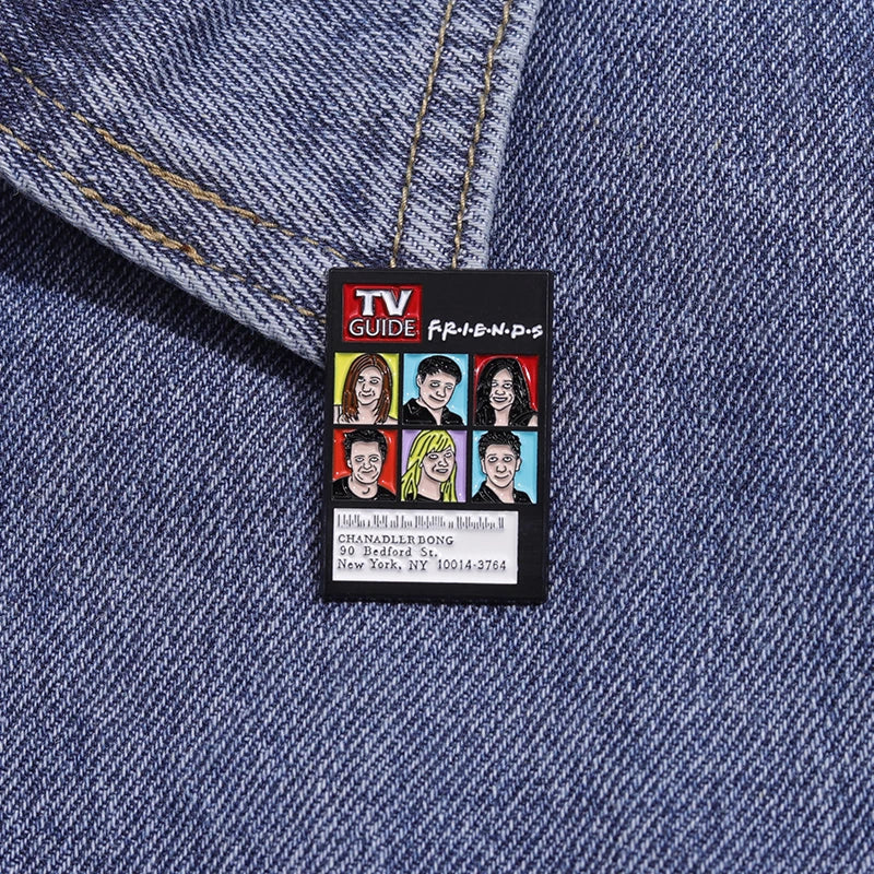 TV Show Friends Collection Enamel Pins Custom Sitcoms Character Role Brooch Backpack Lapel Badge Jewelry Accessory Gift for Fans