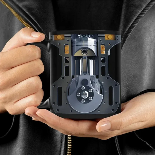 VELIF- Coffee Mug Cup Car Water Cup By Novel Engine For Man Motorcycle Festival Gifts