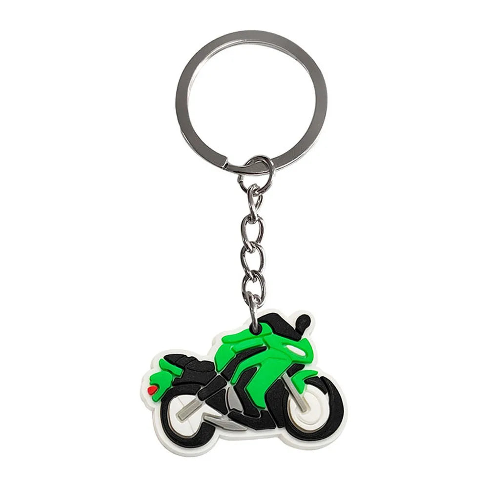 1-9pcs Mini motorcycle pendant, PVC material car keychain, motorcycle pendant, keychain, personalized gift