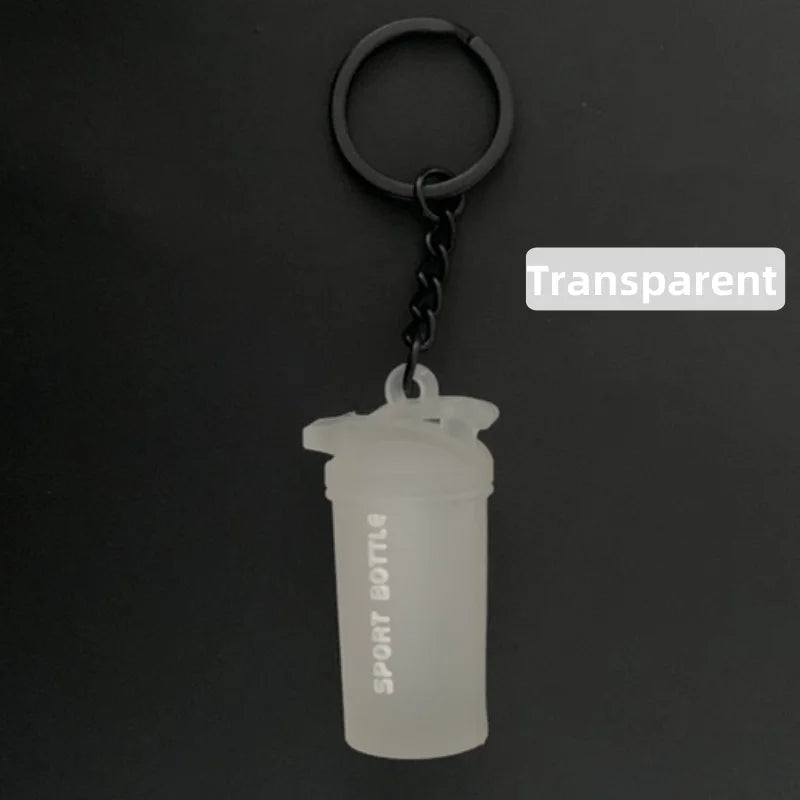 New Mini Shaker Cup Keyring for Gym Lover Shaker Bottle Keychain 7 Color Silicone Gym Gifts Sport Water Bottle Bag Charm