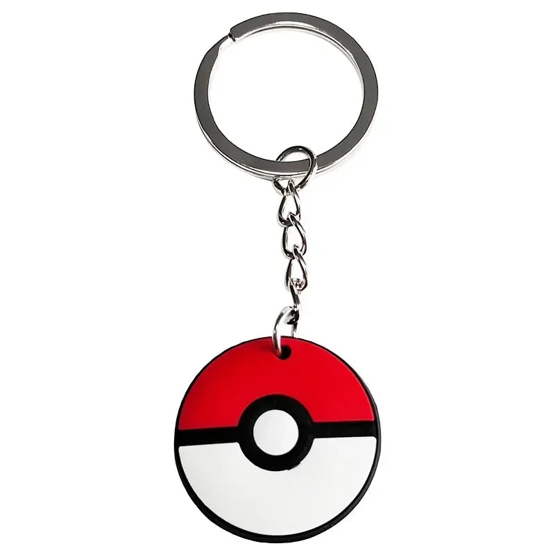 Cartoon Pokemon Pikachu Keychain Silicone Funny Keyring Bag Pendant Couple Car Keyholder Creative Bag Charm Accessories Gift