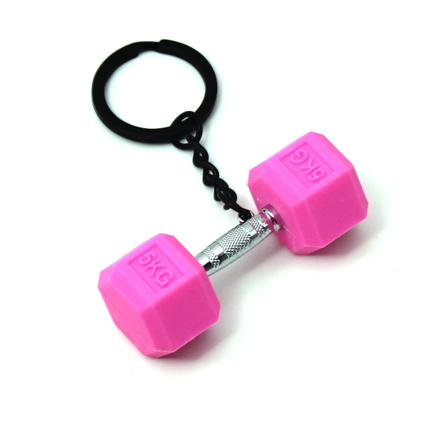 pvc dumbbell keychain key ring creative car key chain sports keychain key holder portachiavi chaveiro llaveros hombre bag charm