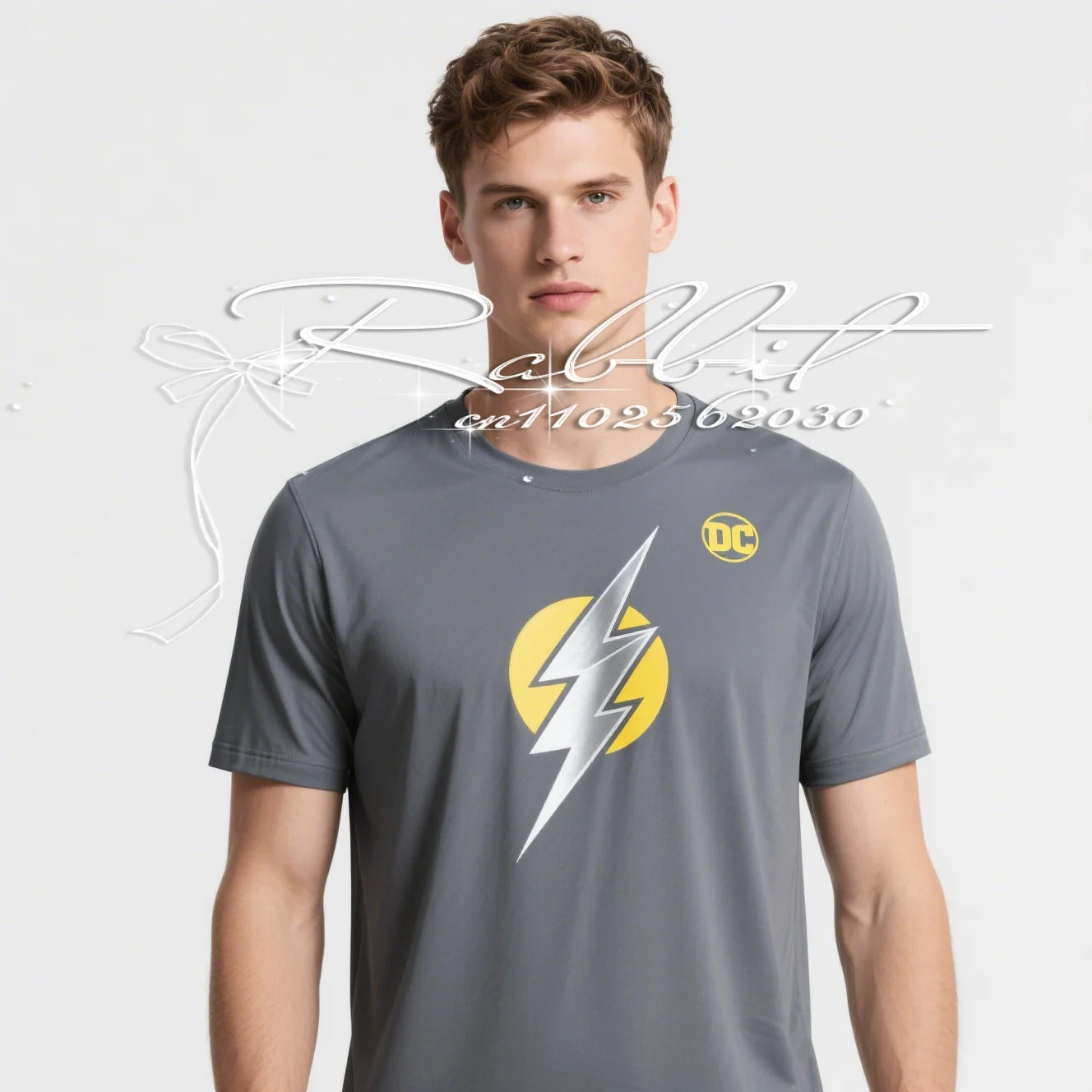 2025 New DC Universe Classic Superhero Flash 3D Printed Sports Quick Drying T-shirt for Men's Youth Casual Loose T-shirt