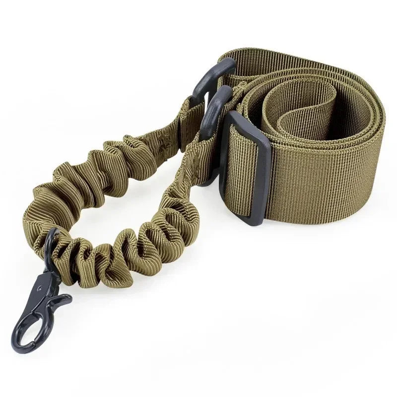 Tactical Single Point Gun Sling Shoulder Strap Rifle Rope Belt with Metal Buckle Shotgun Hunting AR 15 Accessories Airsoft Gear