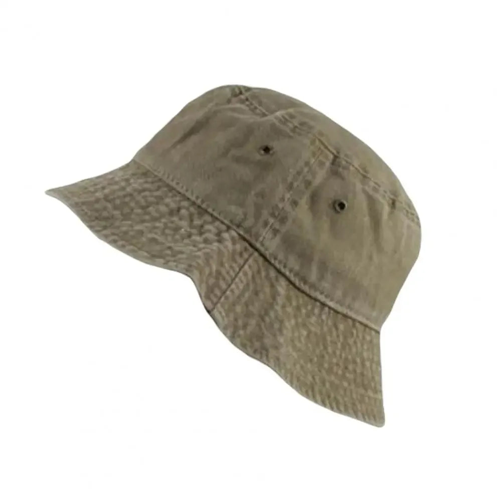 Casual Men Women Hip Hop Fisherman Hat Fishing Cap Washed Denim Fisherman Hat Folding Hip Hop Fisherman Hat for Autumn