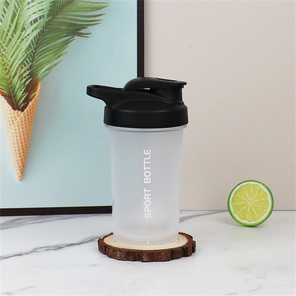 1pc Protein Powder Shaker Bottle 300ml Portable Mixing Cup Leak Proof Water Bottle for Gym Outdoor Fitness Training Sport