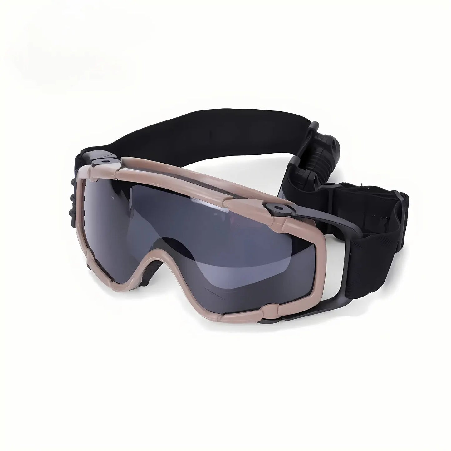 Tactical Anti-fog Goggles with Fan Anti-dust Outdoor Helmet Goggles