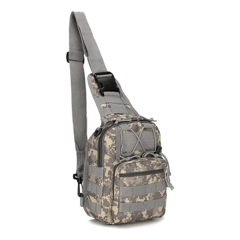 Tactical Sling Bag Outdoor Shoulder Bag with Molle Design and Waterproof Tactical Backpack for Men Caping Hiking Hunting Bags