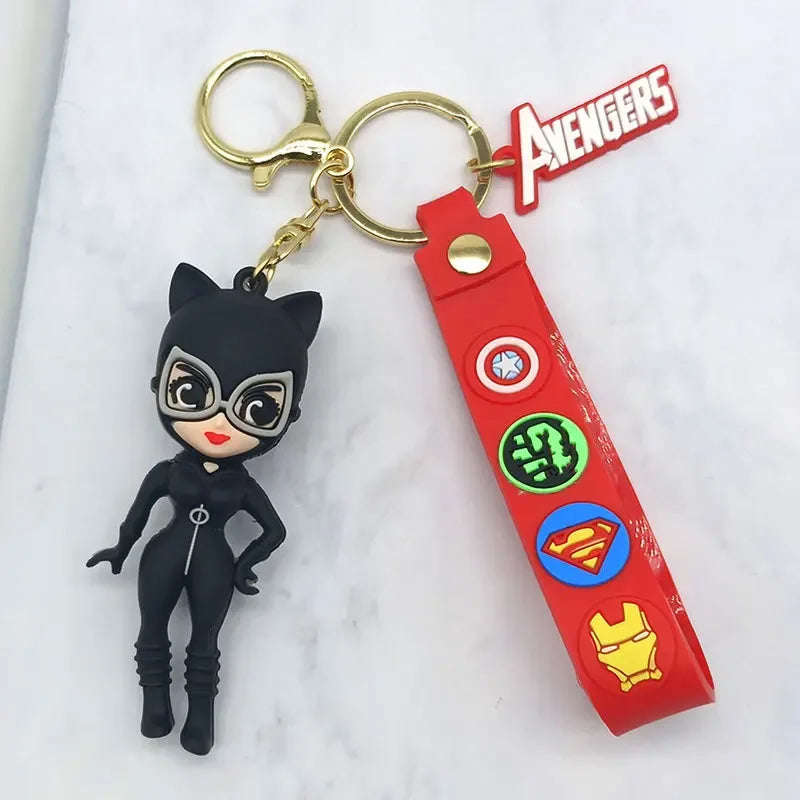 Fashion Cartoon Keychain Cute Gilr Fantasy Key Chain Women Bag Pendant Ornaments Girlfriends Car Keyring Gifts Accessories