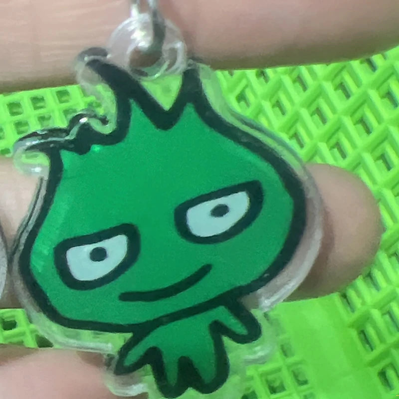 Innovative Ice and Fire Man Acrylic Keychain, Animation Game Series Inspired Trinket, Cute Gift for Children