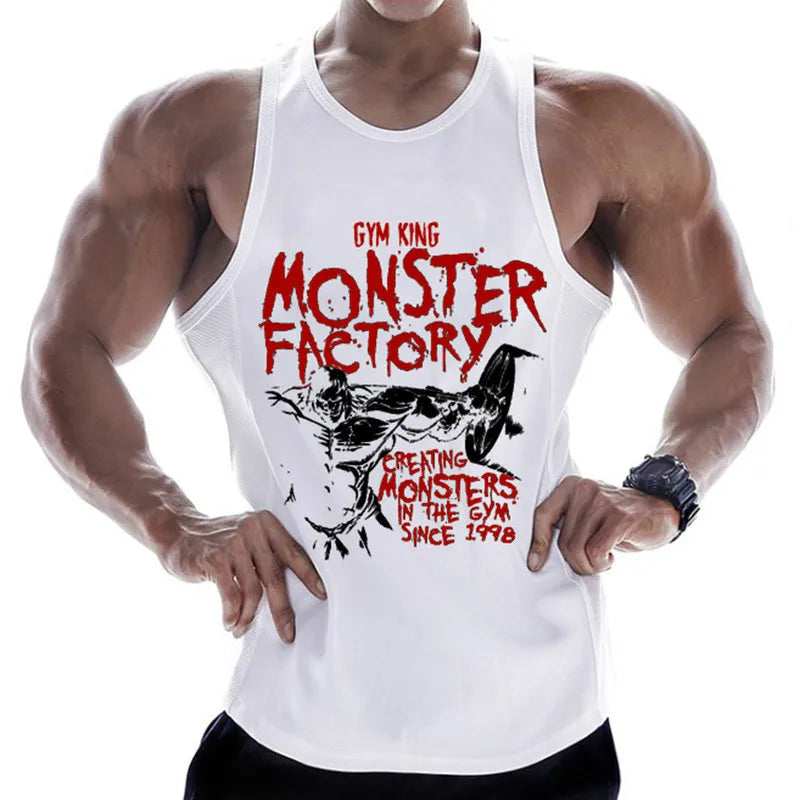 Fitness Clothing Men Muscle Shirt Cotton Men Tank Top Workout Bodybuilding Men Sportwear Tank Top Sleeveless Vest