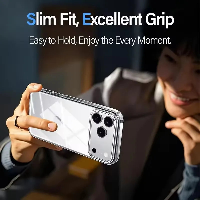 Clear Phone Case For iPhone 17 15 14 11 12 13 16 Pro Max Soft TPU Ultra-thin Back Cover Case For iPhone Air XR X XS 16 15 Plus