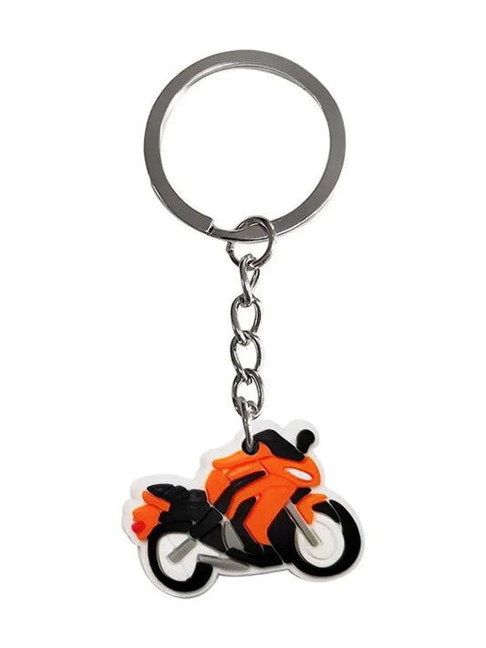 1-9pcs Mini motorcycle pendant, PVC material car keychain, motorcycle pendant, keychain, personalized gift