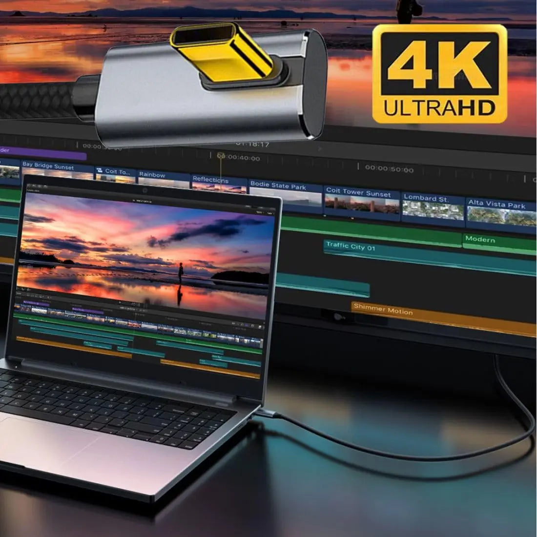 USB C to C Cable USB 3.1 Type C 10Gbps 100W Data Extension Cable 90 Degree Low Profile Angled 1.5M