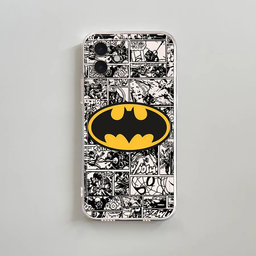 B-Batman Hero Logo Phone case for iPhone 16 15 14 13 12 11 Plus Pro ProMax 13 12 Mini X XS Max XR 7 8 SE cases