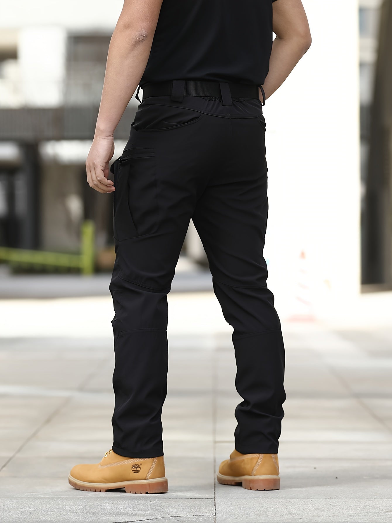 Men'S Tactical Cargo Pants - Softshell, Stretchy Fabric, Multiple Pockets, Button Fly, No Belt, All-Season Outdoor Training Pants for Hiking and Military Style, Outdoor Workwear | Utility Pants | Stretchy Fabric Pants