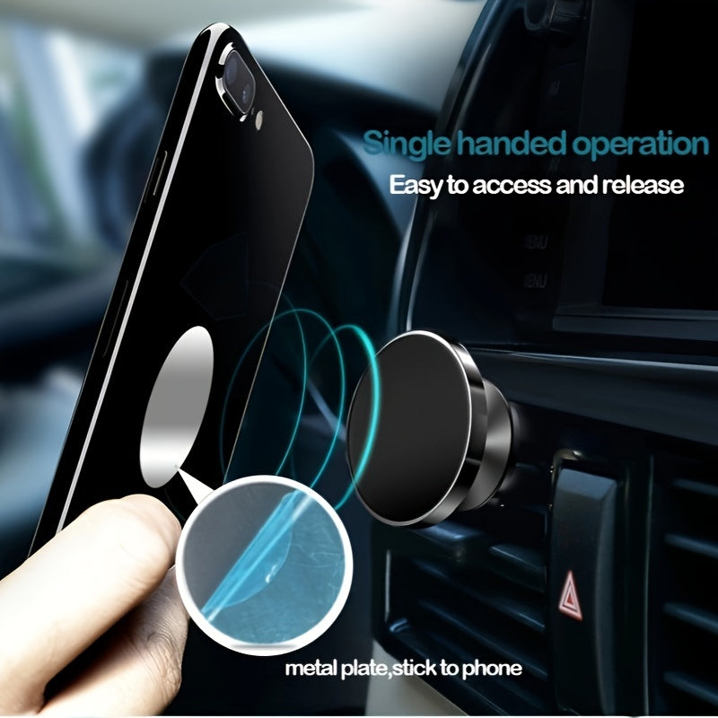 Upgrade Your Car With This Magnetic Phone Holder Stand - Perfect For IPhone 13, 12 & Samsung Redmi Xiaomi!
