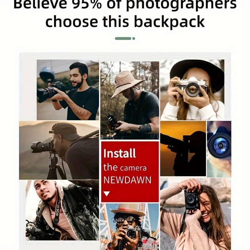 Camera Backpack Bag Professional for DSLR/SLR Mirrorless Camera Waterproof, Camera Case Compatible for Sony Canon Nikon