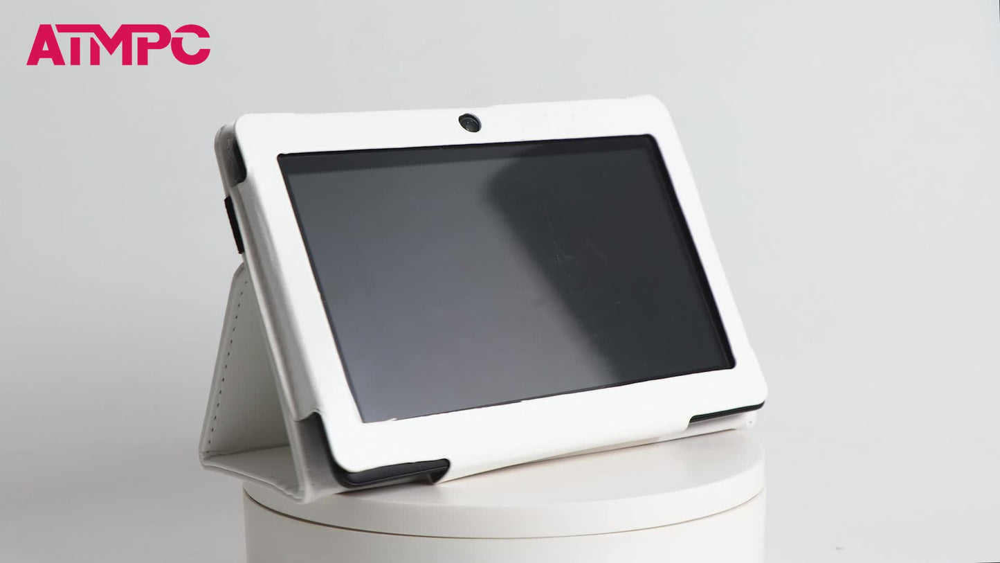 ATMPC 7 Inch Tablet 2GB RAN 32GB ROM for Android 11 Tablet PC with Quad Core Processor, HD IPS Display, Dual Camera, WiFi, Tablet with Case, 2023, Home Entertainment, Portable Device, Sleek Display, Stylish Case, Smooth Perfo