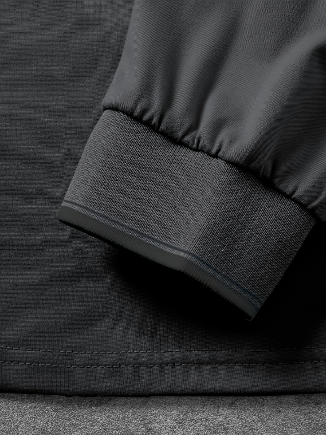 CHICAGO Print Men's Street Daily Long Sleeve High Stretch T-shirt, Spring Fall Outdoor, Men's Clothing