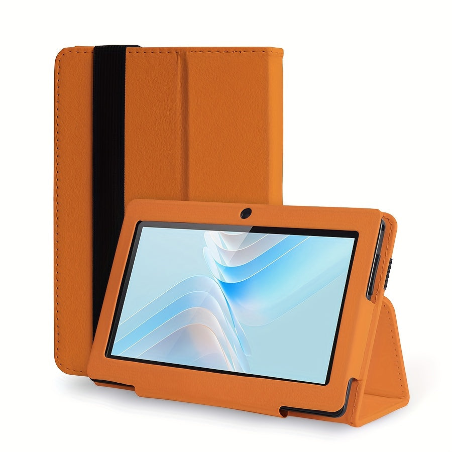 ATMPC 7 Inch Tablet 2GB RAN 32GB ROM for Android 11 Tablet PC with Quad Core Processor, HD IPS Display, Dual Camera, WiFi, Tablet with Case, 2023, Home Entertainment, Portable Device, Sleek Display, Stylish Case, Smooth Perfo