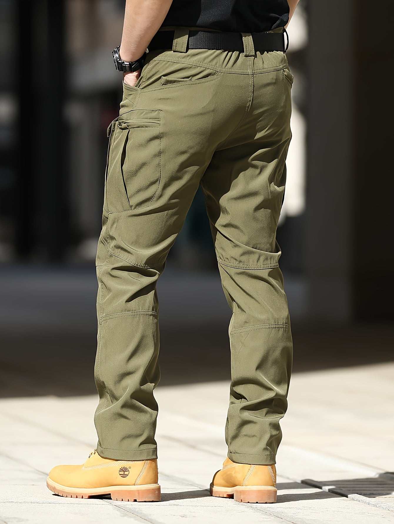 Men'S Tactical Cargo Pants - Softshell, Stretchy Fabric, Multiple Pockets, Button Fly, No Belt, All-Season Outdoor Training Pants for Hiking and Military Style, Outdoor Workwear | Utility Pants | Stretchy Fabric Pants