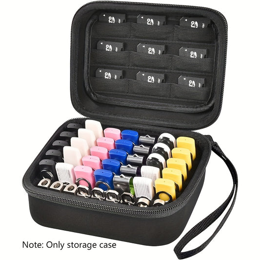 USB Flash Drive Case, Thumb Drive, Memory Card SD SDXC SDHC Card Holder Organizer, Electronic Accessories Storage Bag For SanDisk/ SamData/ Samsung/ TOPESEL/ PNY/ Memory Stick/ YubiKey (Box Only)