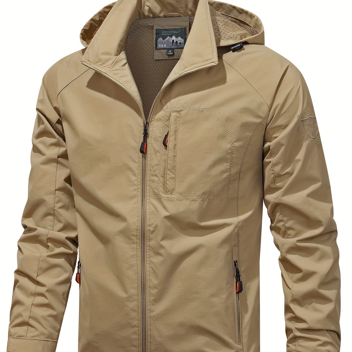 Men's Lightweight Jacket Packable Running Jacket Coat Stand Collar Bomber Jacket