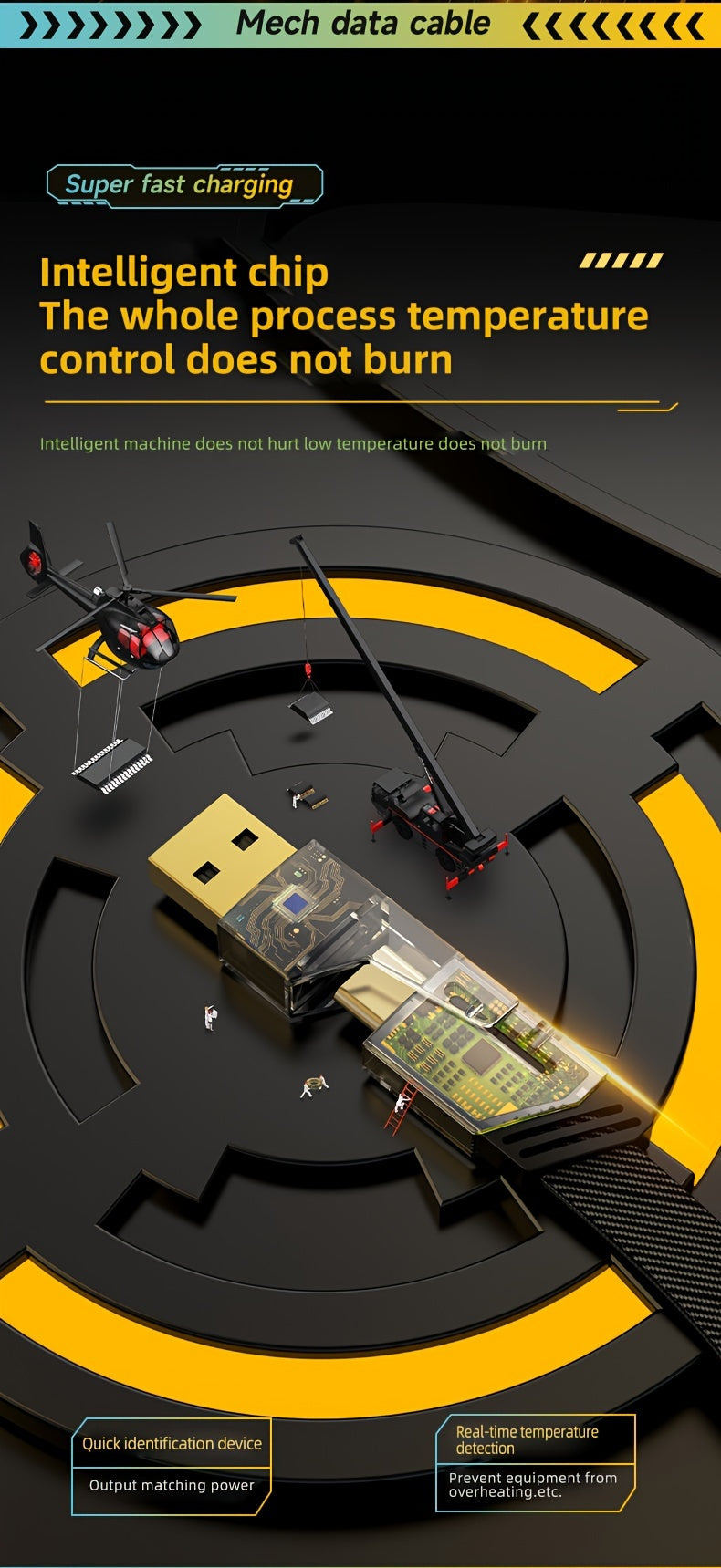 4-in-1 Fast Charging Cable, 47.24 in/120cm Dual Type-C & USB Lighting Connectors, Fabric Flat Cable, Matte Surface, USB Male to Male, Compatible with iPhone 15, For IPhone, USB Type C Charger Tablet Charge Cable