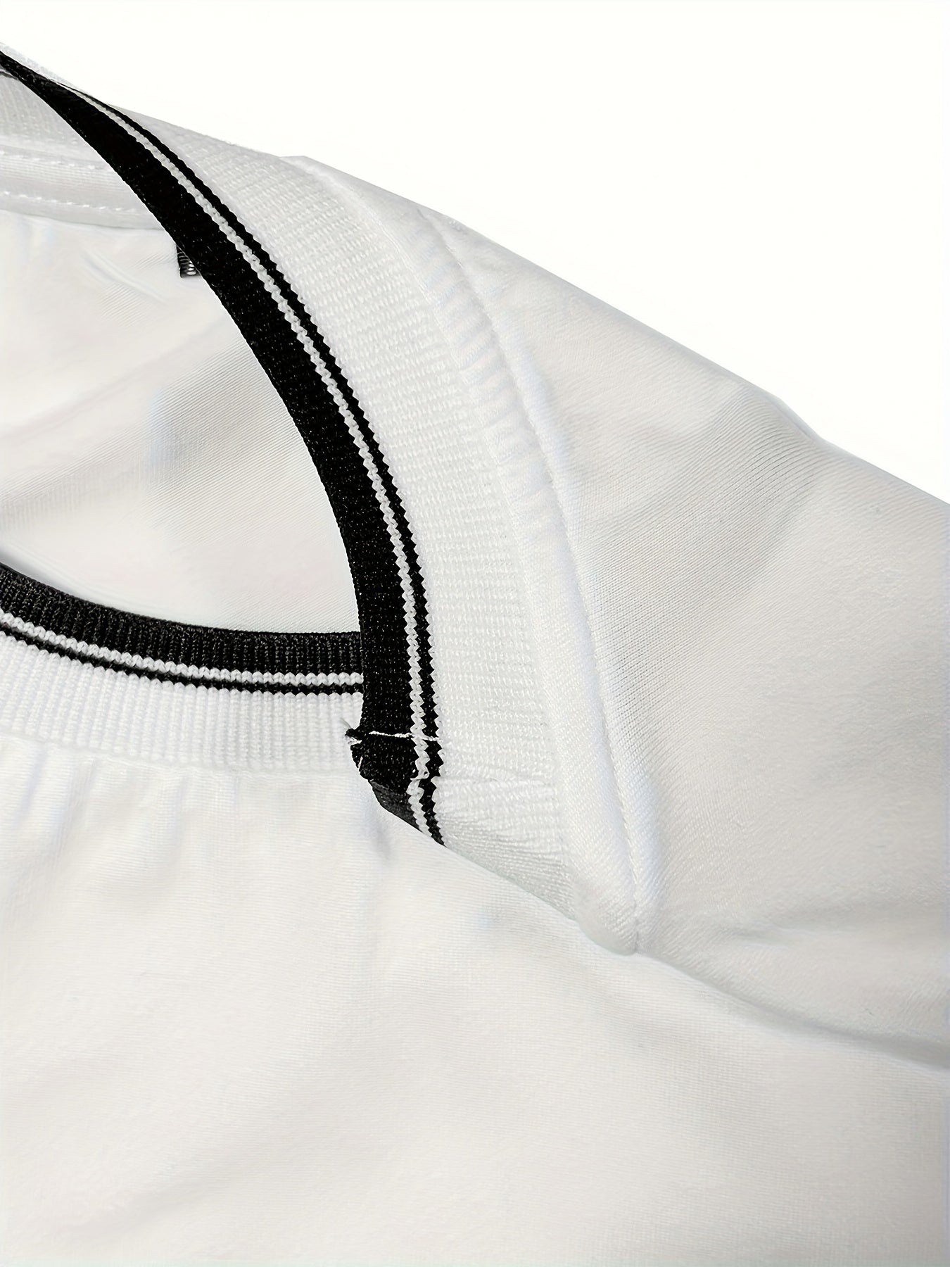 CHICAGO Print Men's Street Daily Long Sleeve High Stretch T-shirt, Spring Fall Outdoor, Men's Clothing