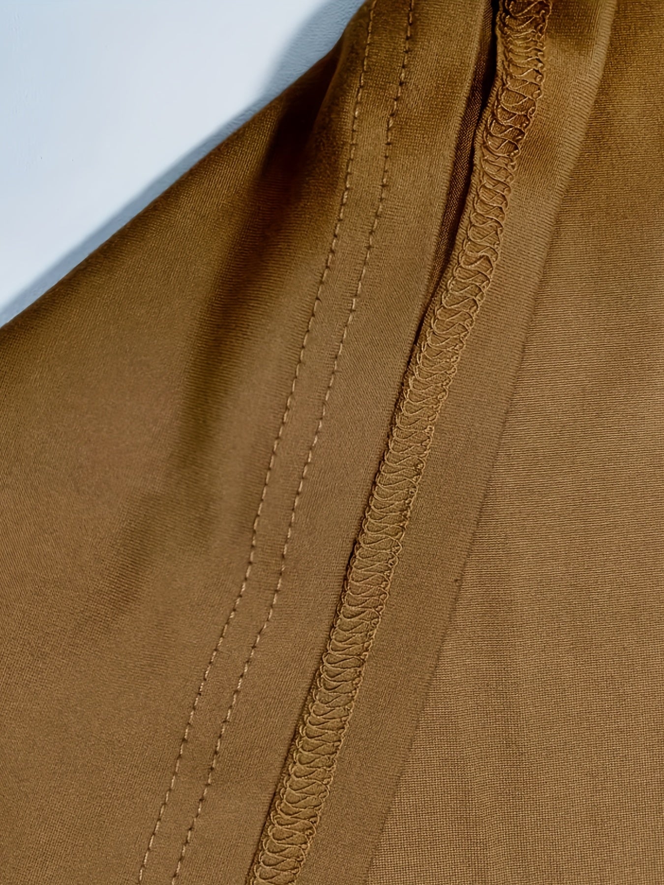 CHICAGO Print Men's Street Daily Long Sleeve High Stretch T-shirt, Spring Fall Outdoor, Men's Clothing